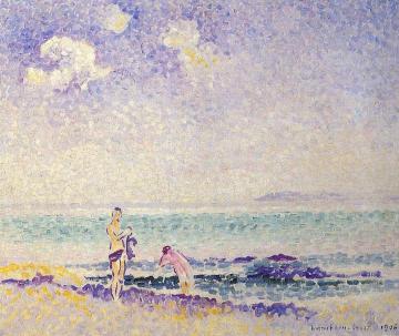 Bathers Artwork by Henri Edmond Cross