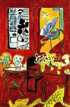 Large Red Interior Artwork by Henri Matisse