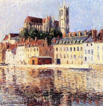The Cathedral at Auxerre Artwork by Gustave Loiseau