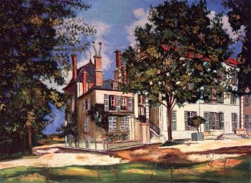Le Château de St-Try à Anse (Rhone) Artwork by Maurice Utrillo