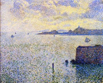 Sailboats and Estuary Artwork by Theo van Rysselberghe