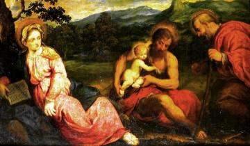 The Holy Family Artwork by Paris Bordone