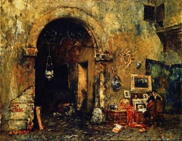 The Antiquary Shop Artwork by William Merritt Chase