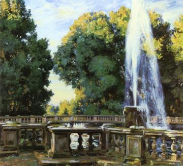 The Fountain, Villa Torlonia, Italy Artwork by Wilfred Gabriel De Glehn
