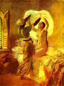 In a Harem Artwork by Karl Pavlovich Bryullov