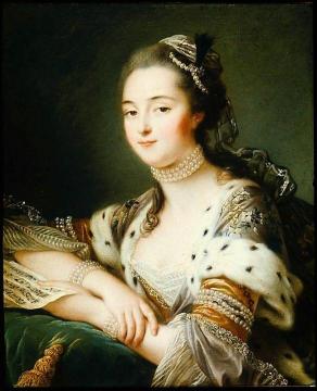Mlle. Marguerite Catherine Haynault, Later The Marquise De Montmelas In Turkish Costume Artwork by François-Hubert Drouais