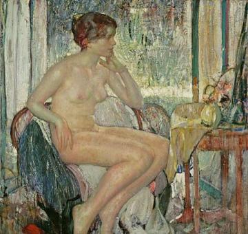 Seated Nude Artwork by Richard Edward Miller
