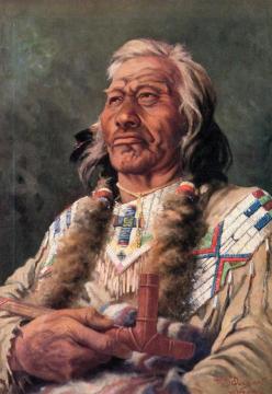 Portrait Of Ak-ene-ah Artwork by Edgar Samuel Paxson