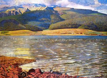 Eagles Nest Lake, New Mexico Artwork by Ernest Blumenschein