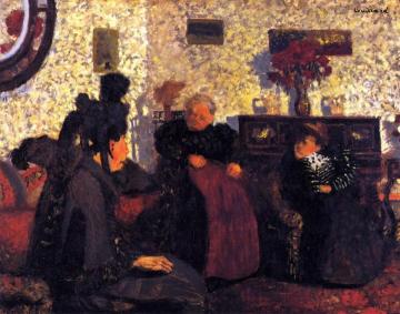 The Widow's Visit Artwork by Edouard Vuillard