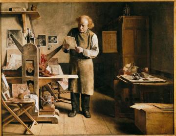 The Etcher Artwork by Henri de Braekeleer