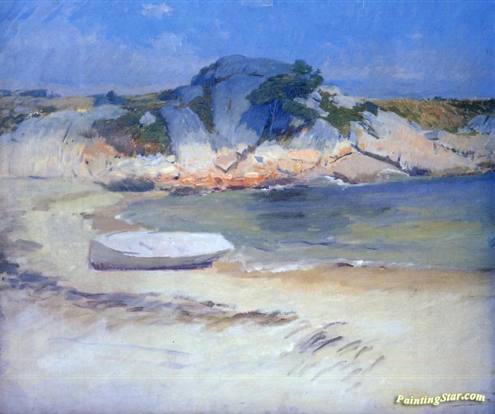 Sheltered Cove Artwork by Frank Duveneck