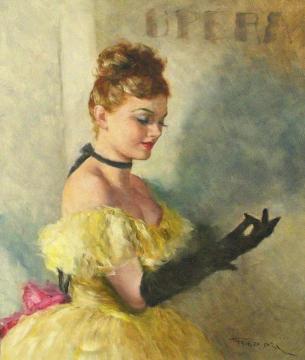 Black Gloves Artwork by Pál Fried