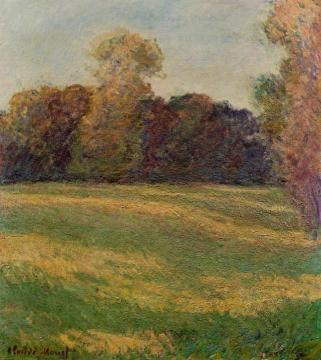 Meadow in the Sun, at Giverny Artwork by Claude Oscar Monet