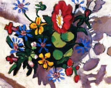 Flowers and Shadows Artwork by Gabriele Münter