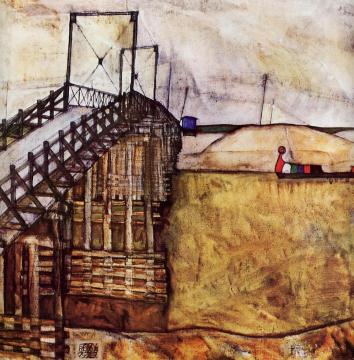 The Bridge Artwork by Egon Schiele