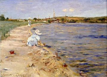 Beach Scene - Morning at Canoe Place Artwork by William Merritt Chase