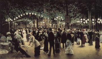 La Danse Publique Artwork by Jean Georges Beraud