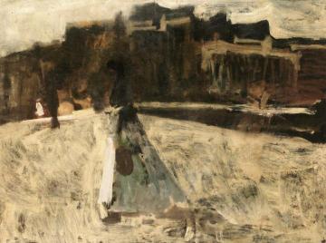 A Waspit on the Rokin in Winter, Amsterdam Artwork by George Heidrik Breitner