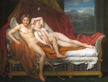Cupid And Psyche Artwork by Jacques Louis David