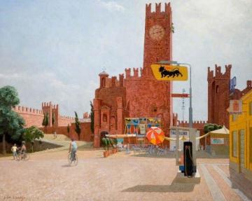 Villafranca di Verona Artwork by John Arthur Malcolm Aldridge