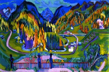 Sertig Valley In Autumn Artwork by Ernst Ludwig Kirchner