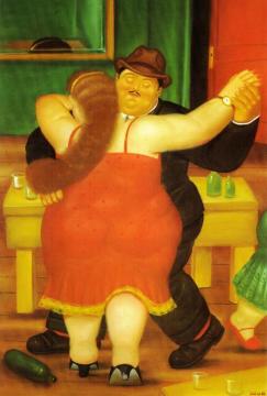Dancers Artwork by Fernando Botero