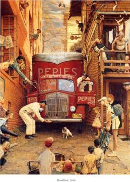 Roadblock Artwork by Norman Rockwell