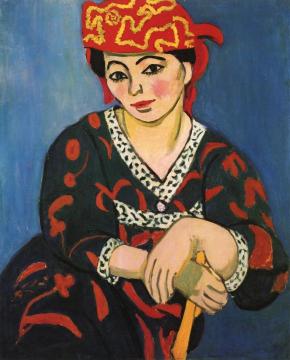 The Red Madras Headdress Artwork by Henri Matisse