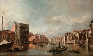 The Grand Canal, Venice, with the Palazzo Bembo Artwork by Francesco Guardi