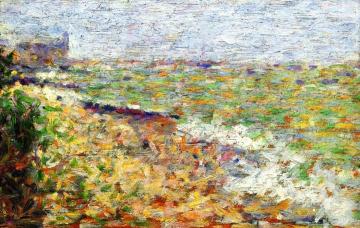 The Anchorage at Grandcamp Artwork by Georges Seurat