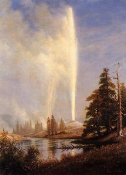Old Faithful Artwork by Albert Bierstadt