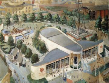 New York World's Fair, Rca Building Artwork by Richard Haley Lever