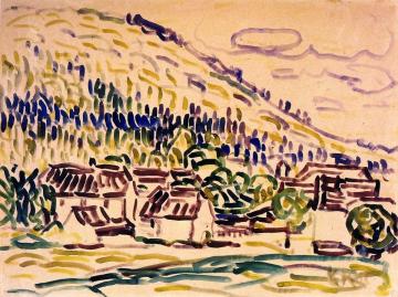 Landscape of Hetschburg Artwork by Christian Rohlfs