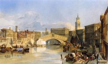 The Rialto Bridge, Venice Artwork by William James Muller