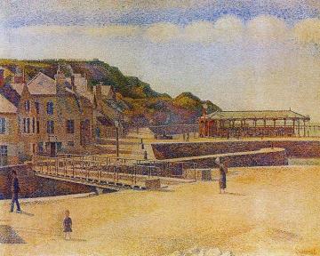 Port-en-bessin Artwork by Georges Seurat