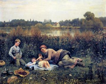 Noonday Repast Artwork by Daniel Ridgway Knight