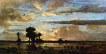 Sunset Artwork by Théodore Rousseau
