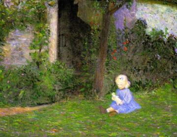 Child in a Walled Garden, Giverny Artwork by Lilla Cabot Perry