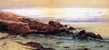 Two Women Fishing Artwork by Alfred Thompson Bricher