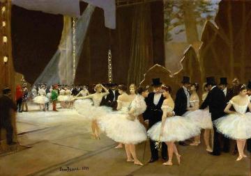 In The Wings At The Opera House Artwork by Jean Georges Beraud