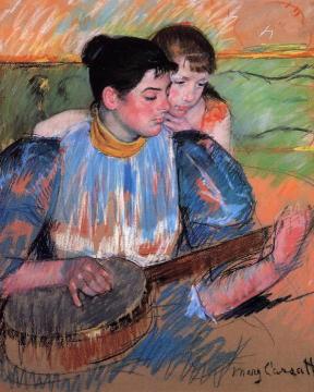 The Banjo Lesson Artwork by Mary Cassatt