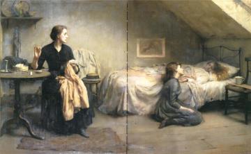 Widowed and Fatherless Artwork by Thomas Benjamin Kennington