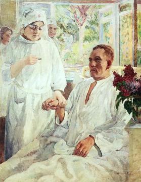 At the Hospital Artwork by Nikolai Petrovich Bogdanov-belsky