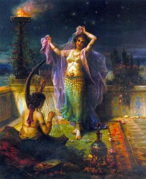 Arabian Nights Artwork by Hans Zatzka