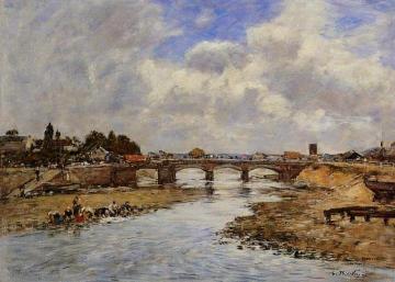 Laundresses on the Banks of the Touques Artwork by Eugène-Louis Boudin
