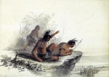 Watching the Caravan Artwork by Alfred Jacob Miller