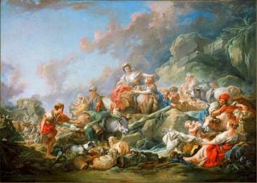 Return from Market Artwork by Francois Boucher