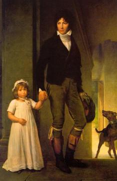 Jean-Baptiste Isabey and his Daughter Artwork by François Gérard