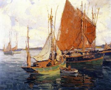 Return Of The Fleet Artwork by Edgar Alwyn Payne